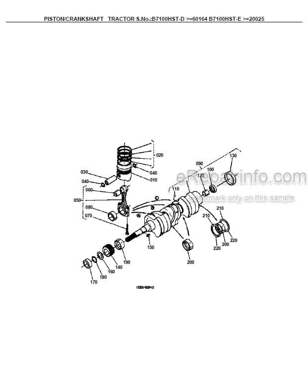 Photo 1 - Kubota B7100HST-E New Type Parts Book Tractor