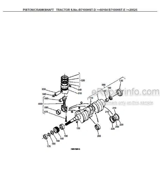 Photo 1 - Kubota B7100HST-E New Type Parts Book Tractor