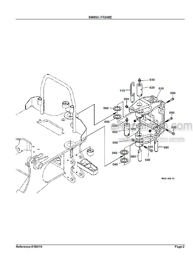 Photo 5 - Kubota BH75 Parts Book Backhoe