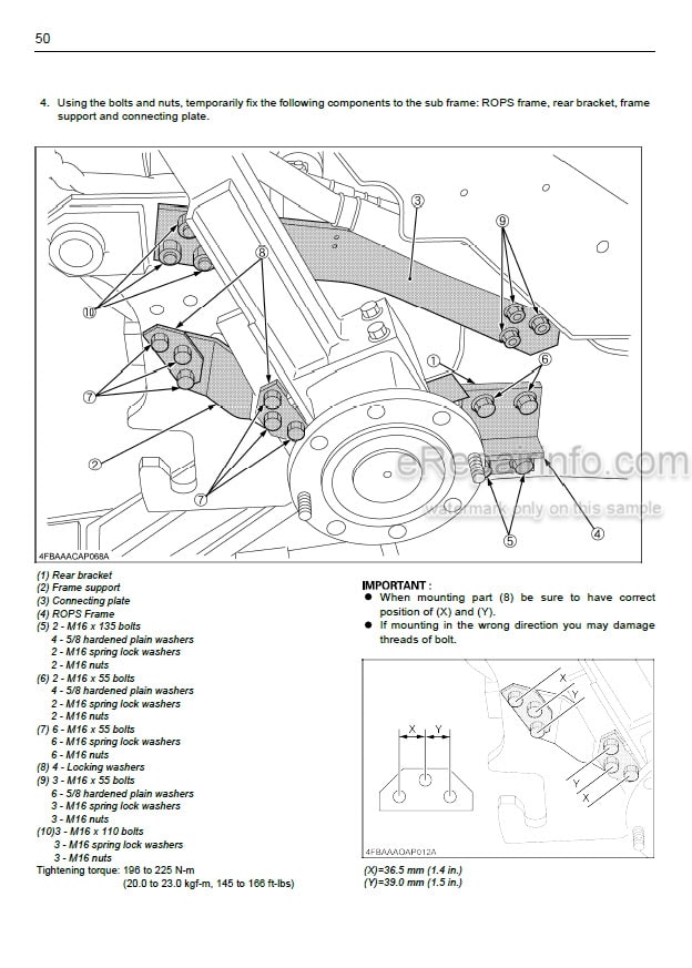 Photo 5 - Kubota BH77 Workshop Manual And Assembly Instructions Backhoe