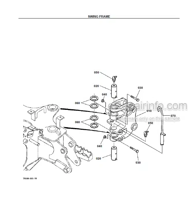 Photo 1 - Kubota BT600 Parts Book Backhoe