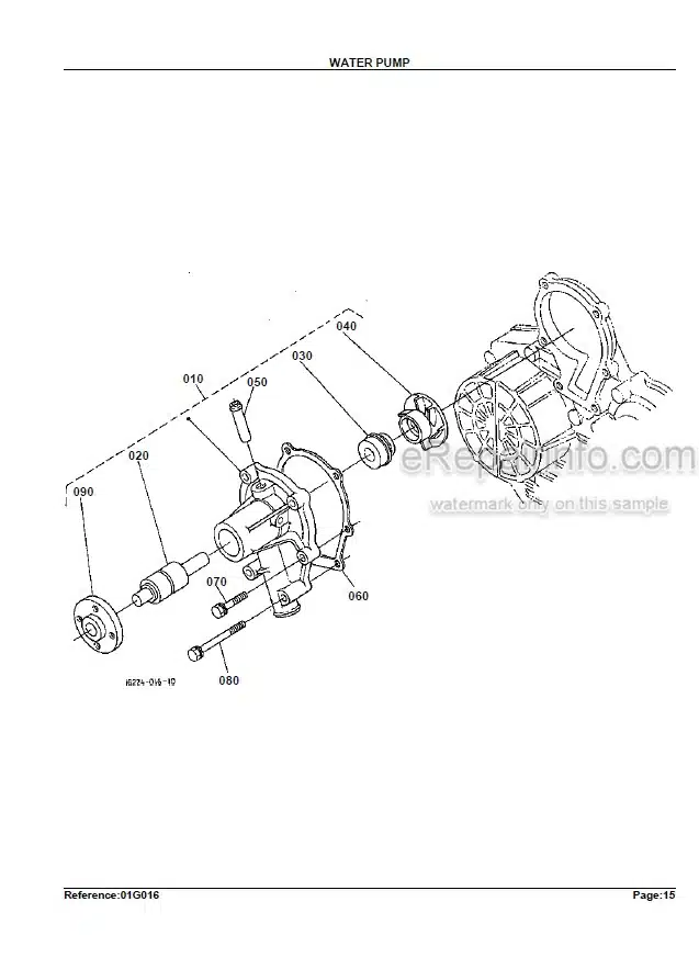 Photo 6 - Kubota D950-BBS-1 Parts List Engine 07909-59000