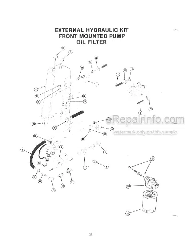 Photo 1 - Kubota L1720 Parts And Service Manual Parts Diagrams Loader