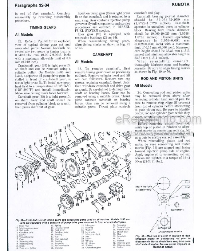 Photo 5 - Kubota L185 To L355 Shop Manual Tractor