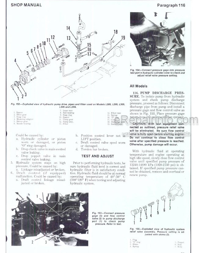 Photo 12 - Kubota L185 To L355 Shop Manual Tractor