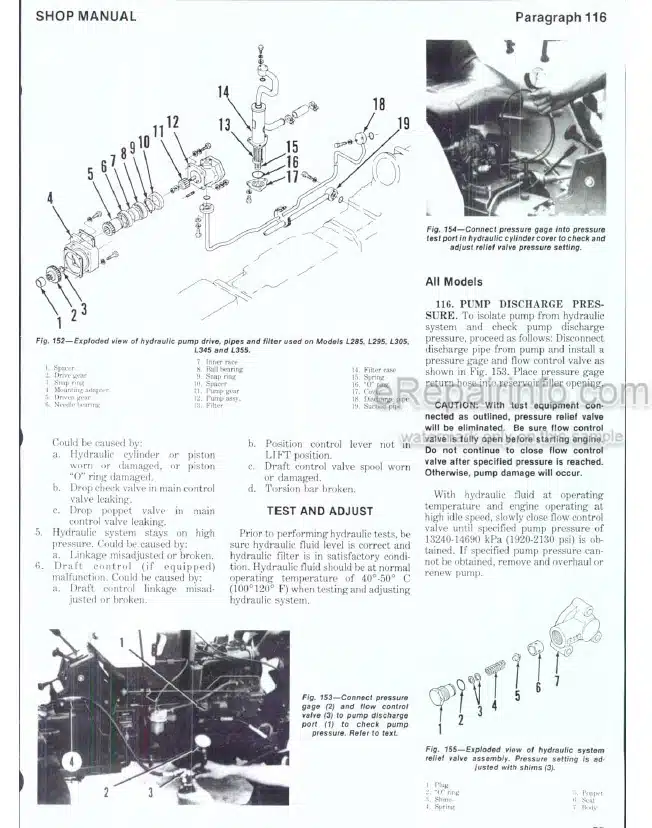 Photo 7 - Kubota L175 L210 L225 L225DT L260 Shop Manual Tractor