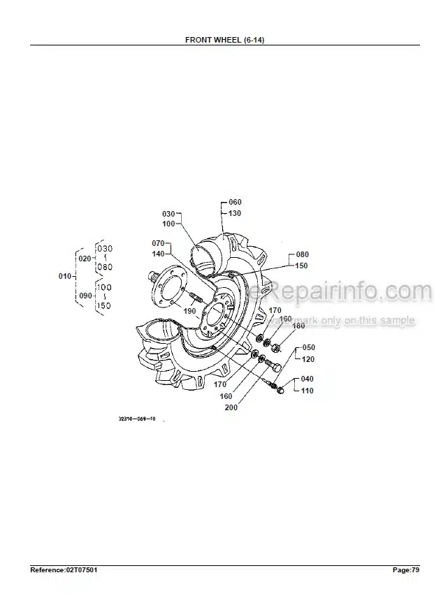 Photo 6 - Kubota L355SS Parts Book Tractor