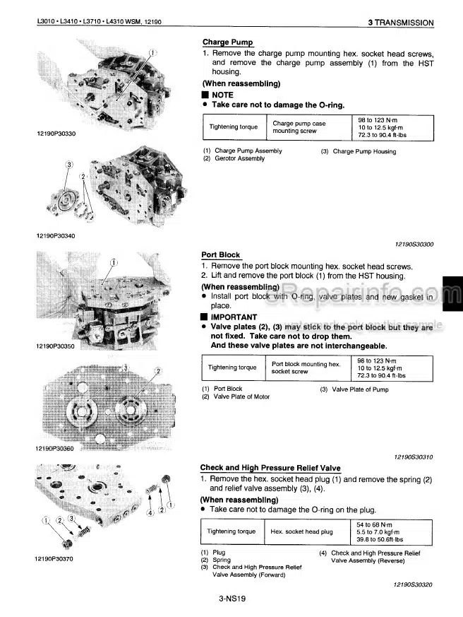Photo 6 - Kubota L3010 L3410 L3710 L4310 L4610 Workshop Manual Tractor 9789712191