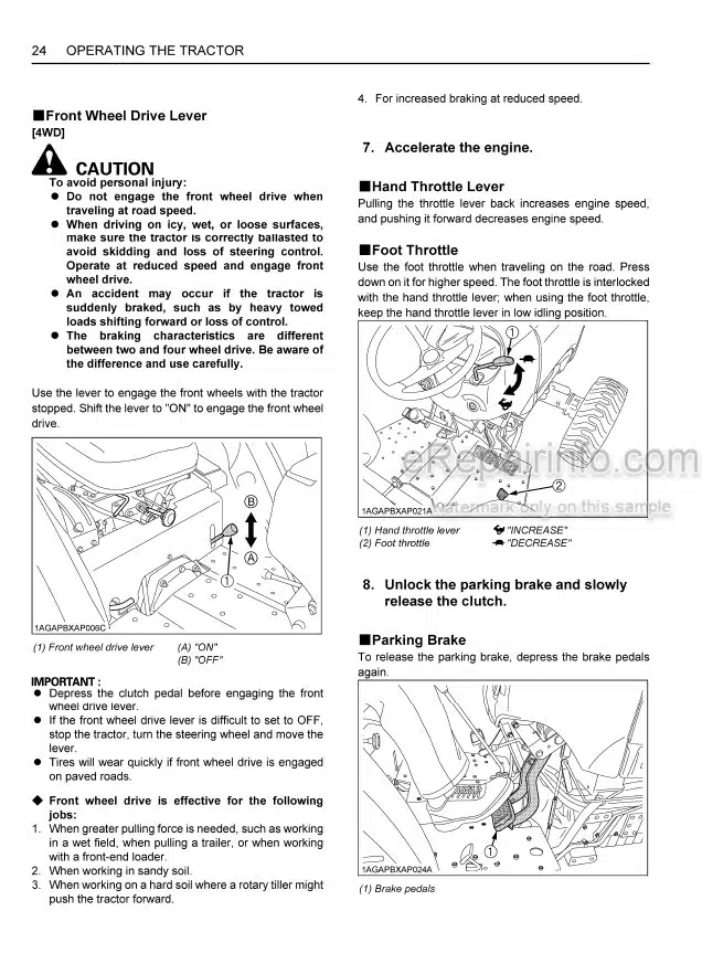 Photo 2 - Kubota L4600 Operators Manual Tractor TC430-59711