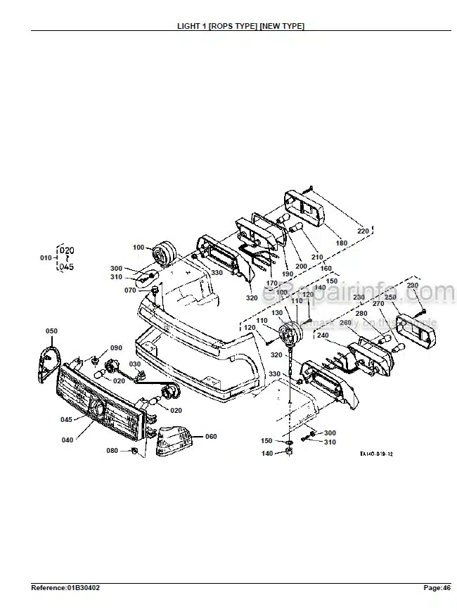 Photo 1 - Kubota L4610DT L4610HST Parts Book Tractor