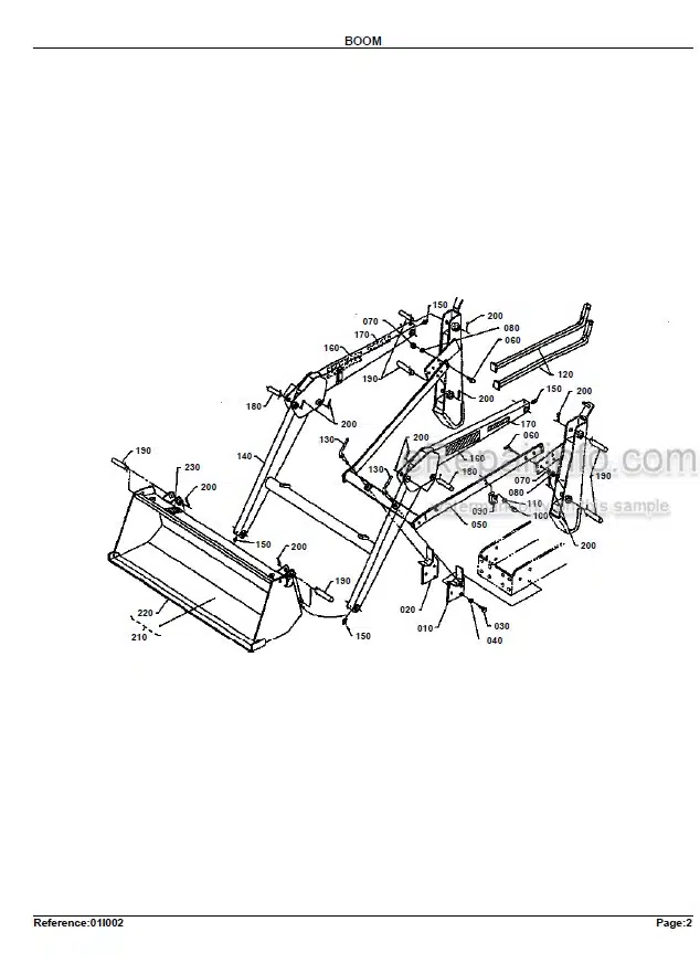 Photo 12 - Kubota LA300 Parts Book Loader