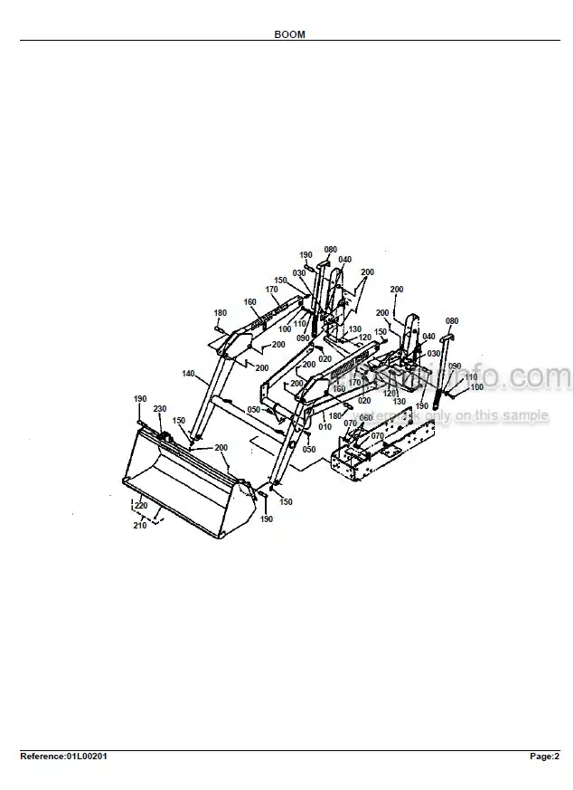 Photo 11 - Kubota LA301 Parts Book Loader