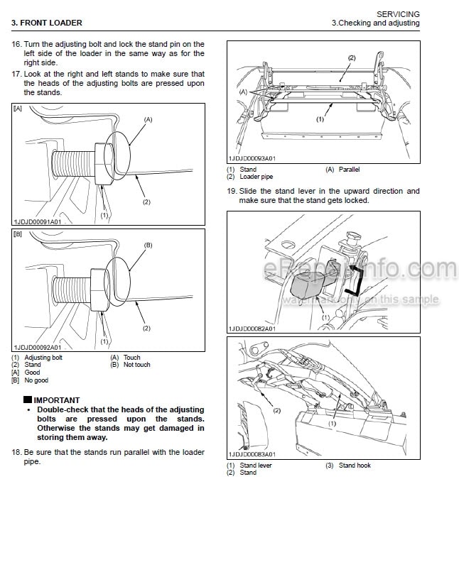 Photo 5 - Kubota LA344 LA344S Workshop Manual Front Loader