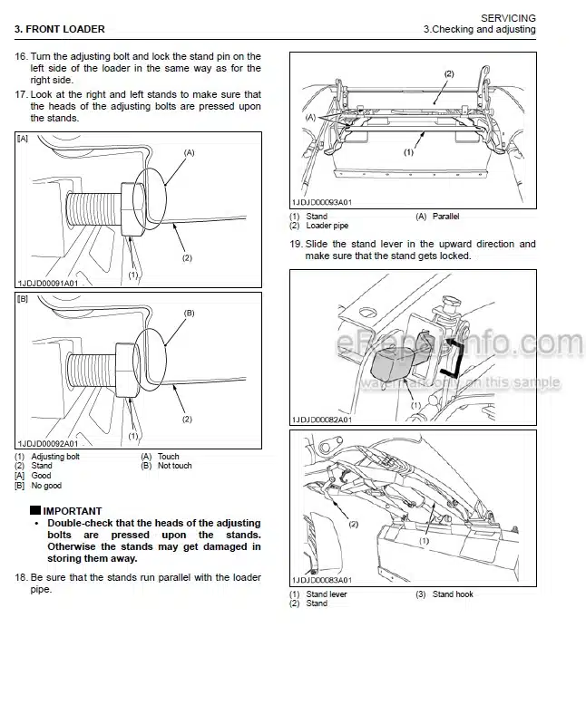 Photo 5 - Kubota LA344 LA344S Workshop Manual Front Loader