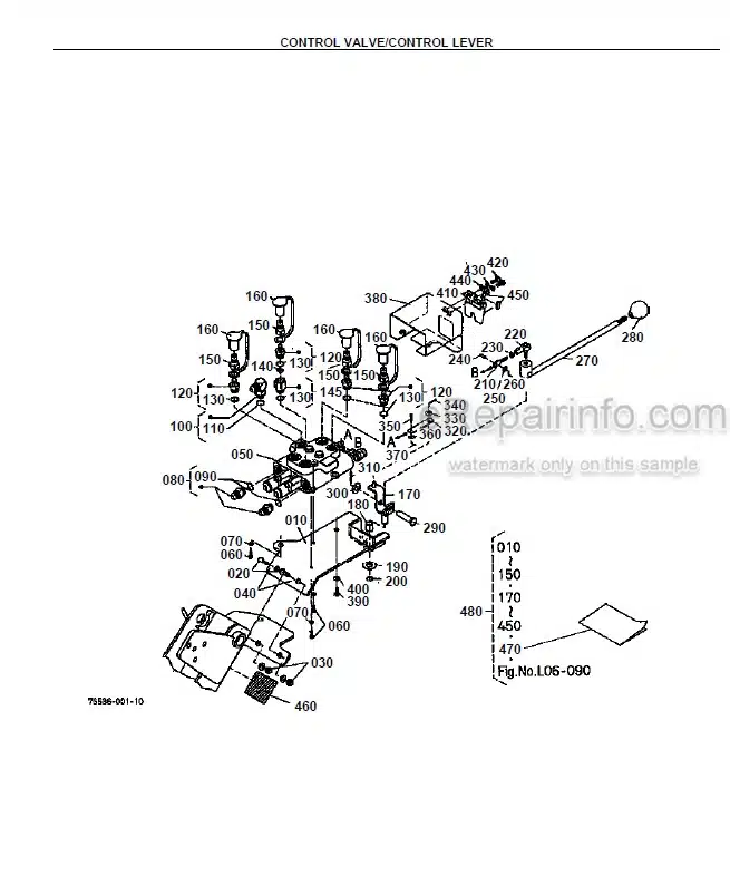 Photo 8 - Kubota LA351 Parts Book Loader