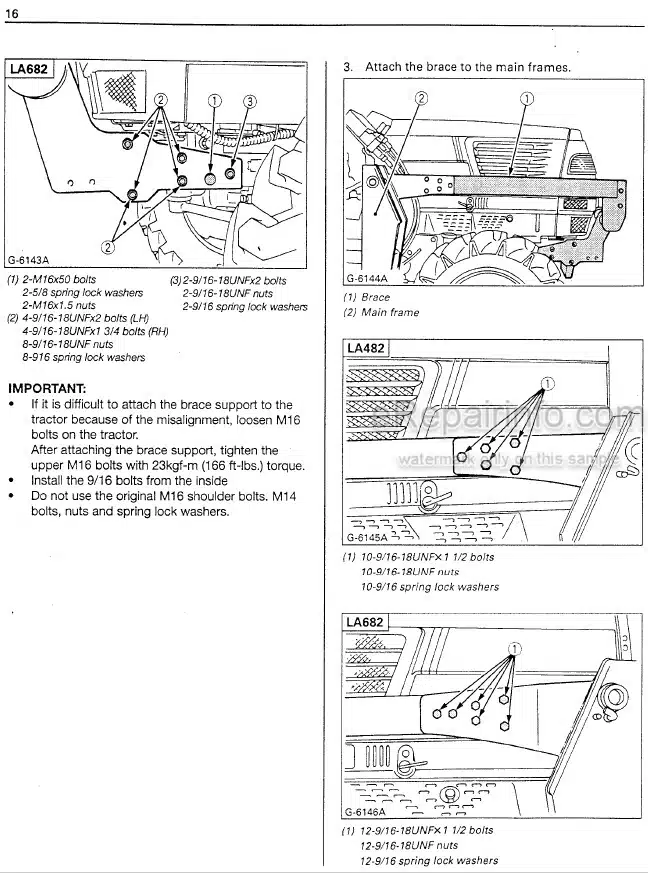 Photo 1 - Kubota LA482 LA682 Operators Manual Front Loader 7J243-6911-2