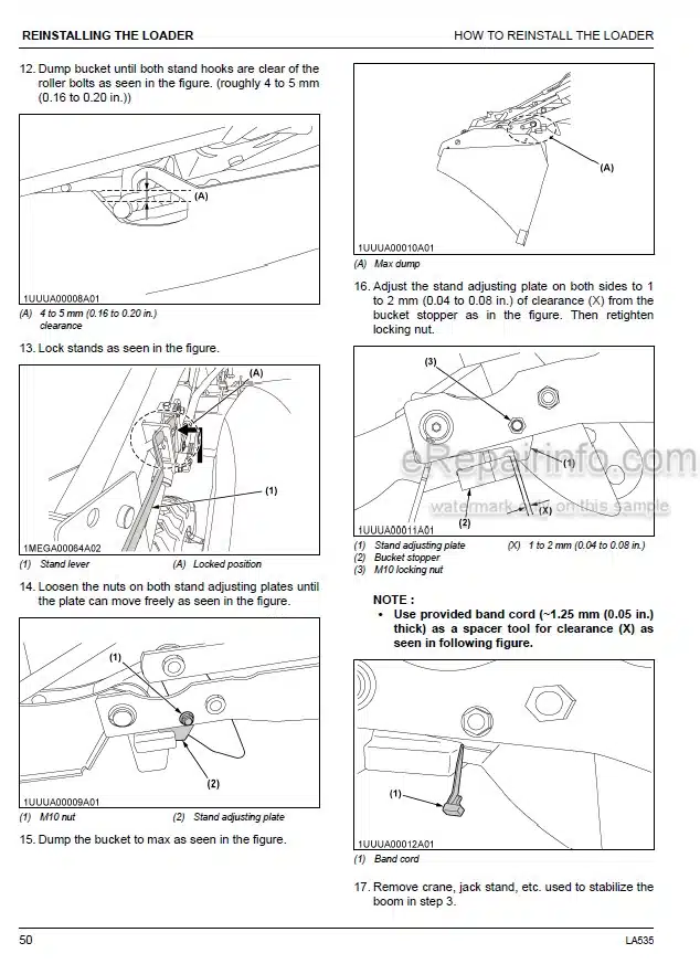 Photo 10 - Kubota LA535 Operators Manual Front Loader 7J066-6912-2