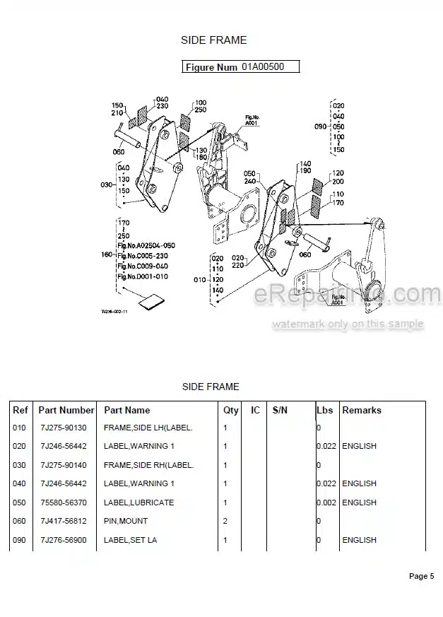 Photo 1 - Kubota LA844 Parts Book Loader