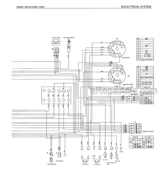 Photo 4 - Kubota M4900 M5700 M5700HD Workshop Manual Tractor
