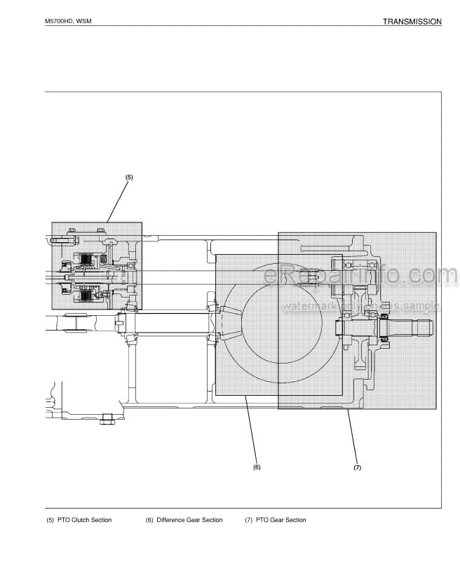 Photo 5 - Kubota M4900 M5700 M5700HD Workshop Manual Tractor