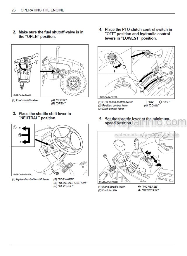 Photo 5 - Kubota M5-091 M5-111 Operators Manual Tractor 3B291-9971-2