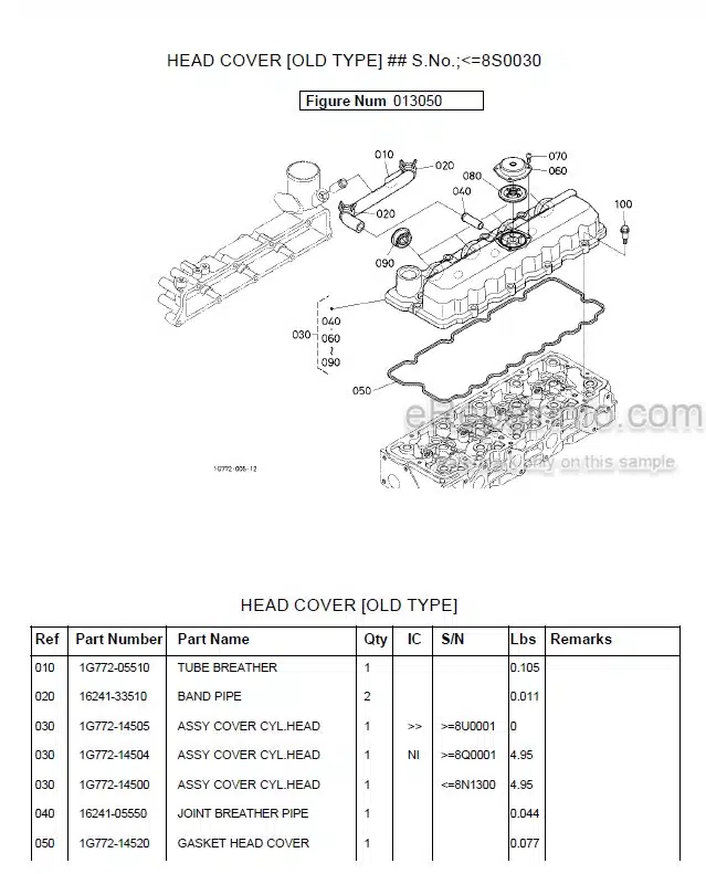 Photo 5 - Kubota M5500DT Parts Book Tractor