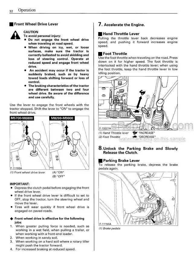 Photo 6 - Kubota M5660SUH M5660SUHD Operators Manual Tractor 3C111-9971-1