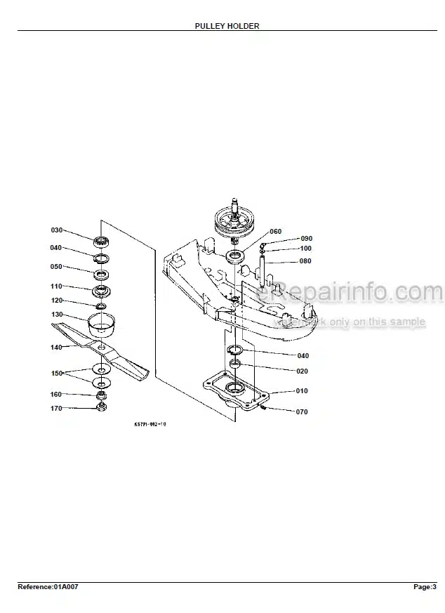 Photo 7 - Kubota RC72-27B Parts Book Mower