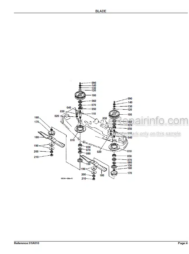 Photo 5 - Kubota RC72-30B Parts Book Mower