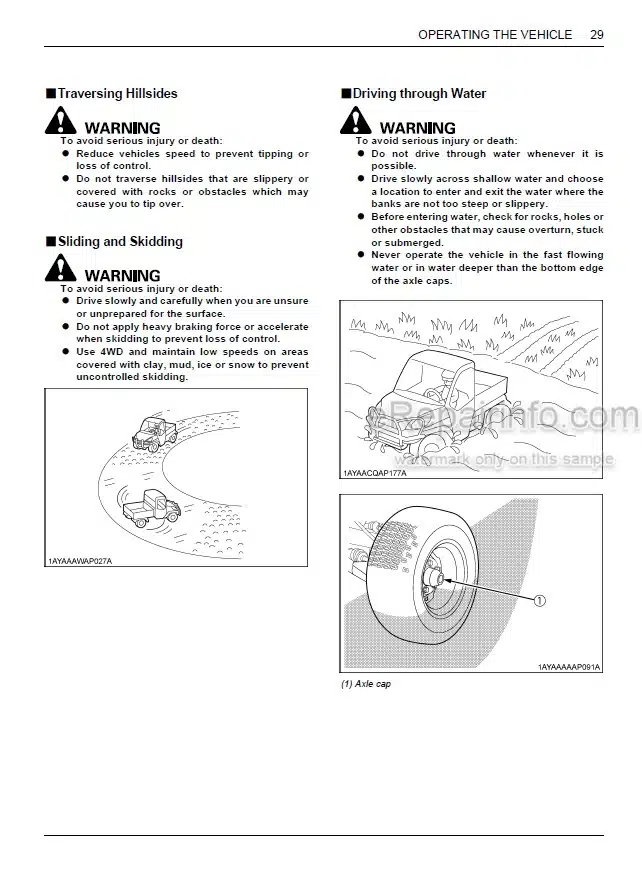 Photo 6 - Kubota RTV1140CPX Operators Manual Utility Vehicle K7611-7121-5