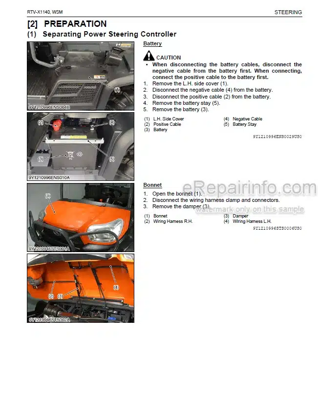 Photo 6 - Kubota RCK54-24B-EC To RC60-27BR Workshop Manual Rotary Mower