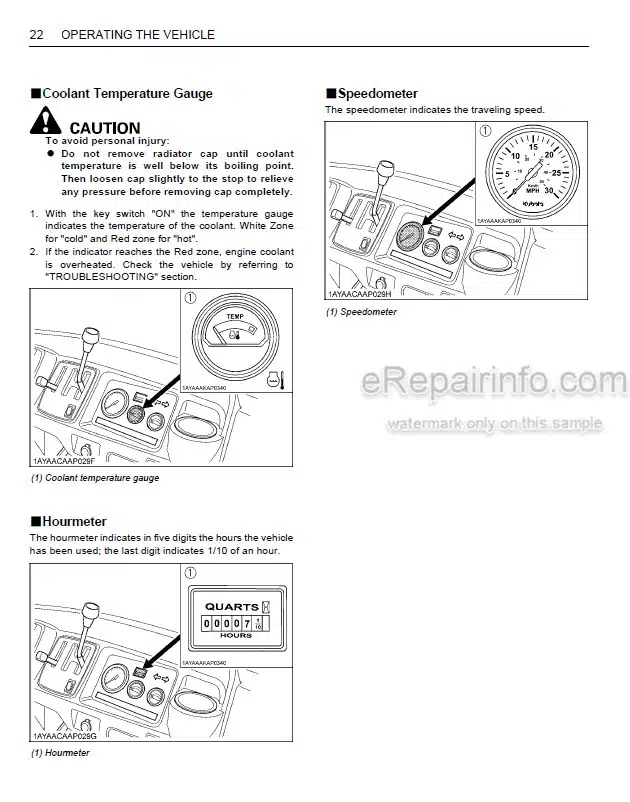 Photo 5 - Kubota RTV-X110C Operators Manual Utility Vehicle K7731-7121-6