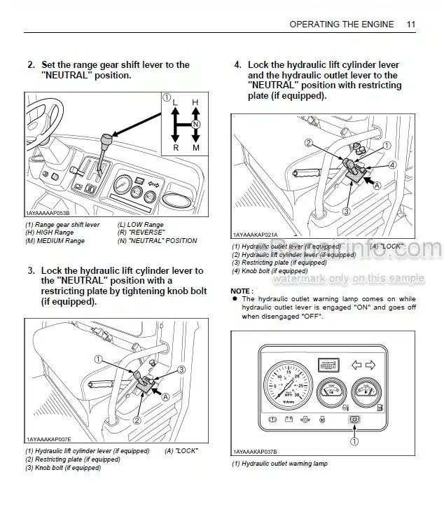 Photo 5 - Kubota RTV1140CPX Operators Manual Utility Vehicle K7611-7121-5