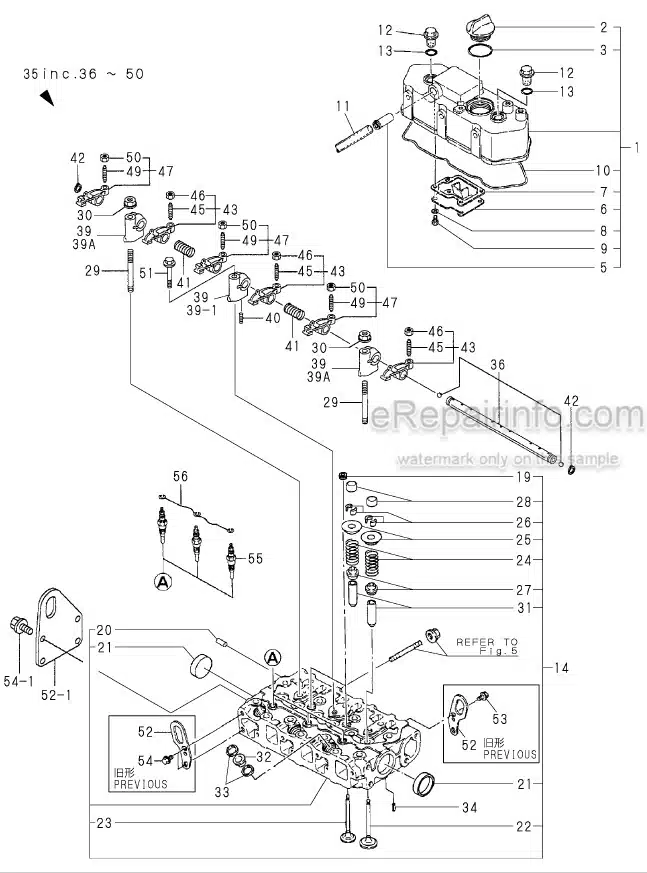 Photo 6 - Yanmar 3TN66L-UB 3TN66L-EUB Parts Catalog Engine Y00B4522