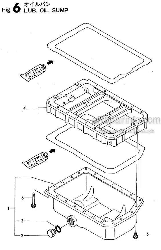 Photo 9 - Yanmar 3TNA72L-UTB Parts Catalog Engine Y00B3761