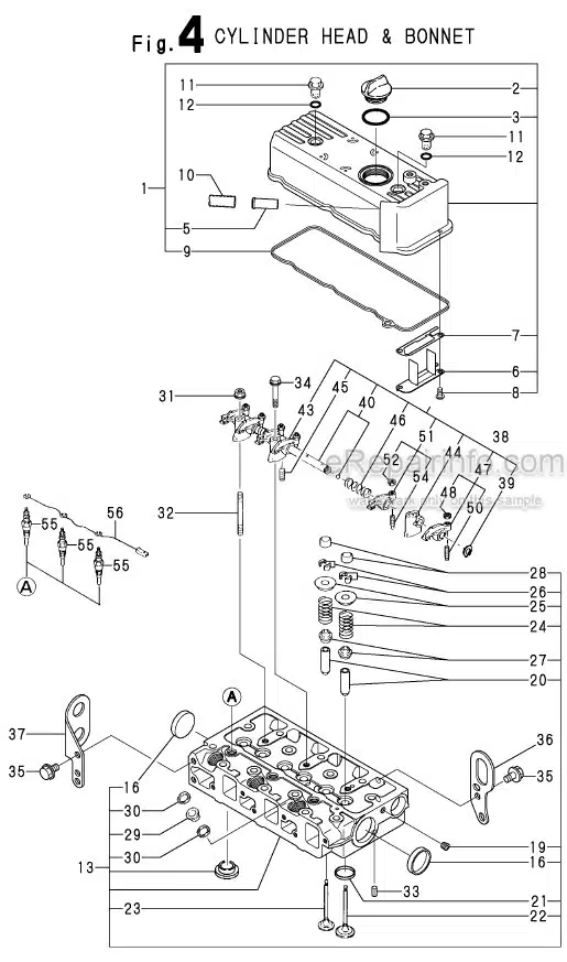 Photo 4 - Yanmar 3TNE68-ENBAC Parts Catalog Engine Y00V3629