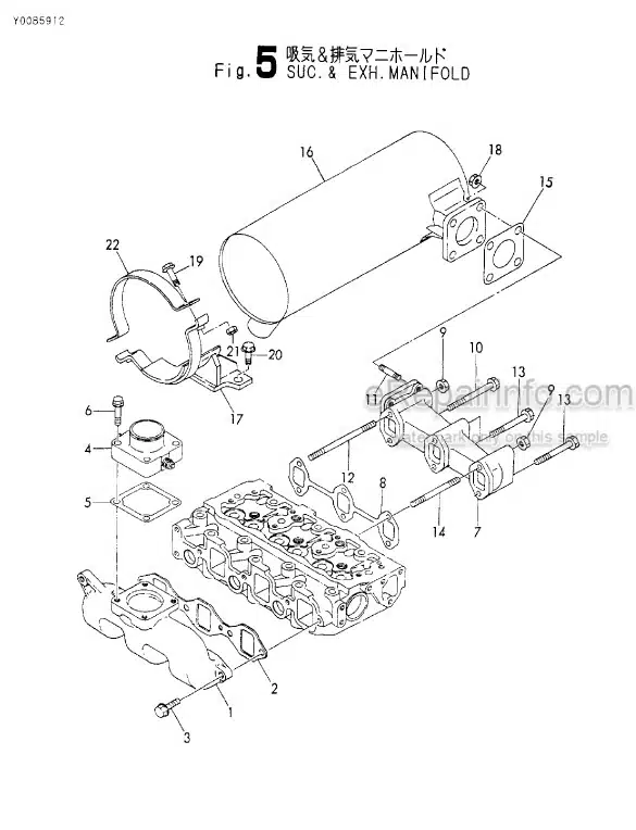 Photo 10 - Yanmar 3TNE82A-BVA Parts Catalog Engine Y00B5912