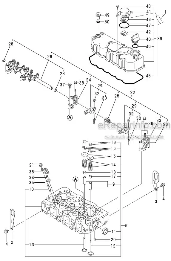 Photo 9 - Yanmar 3TNE82A-EBVC Parts Catalog Engine Y00B7100