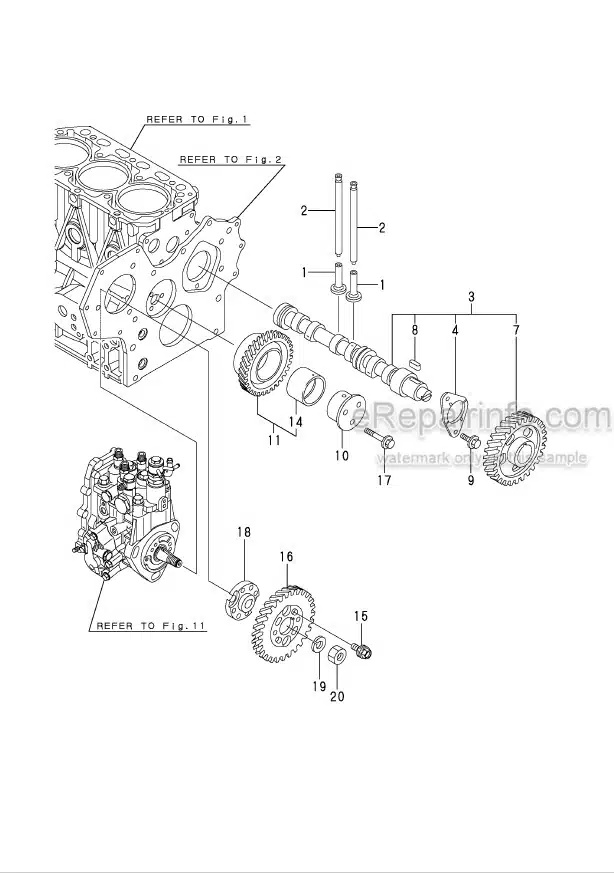 Photo 11 - Yanmar 3TNV88-XBV Parts Catalog Engine Y00B7200