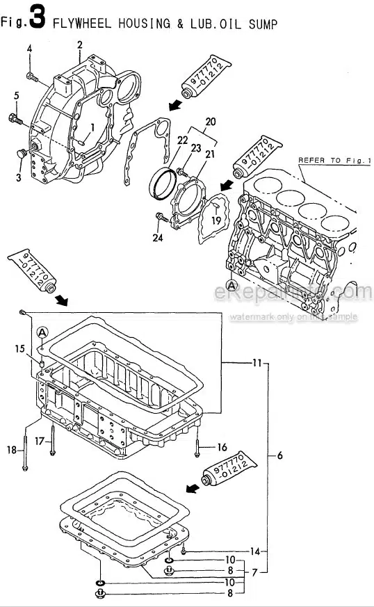 Photo 6 - Yanmar 4TN84TL-RBS Parts Catalog Engine Y00B5001