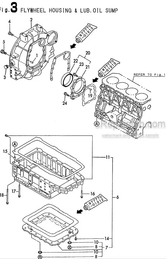 Photo 1 - Yanmar 4TNE84T-BS Parts Catalog Engine Y00B6190