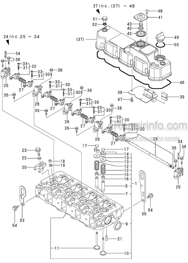 Photo 11 - Yanmar 4TNV88-XBV Parts Catalog Engine Y00B7080