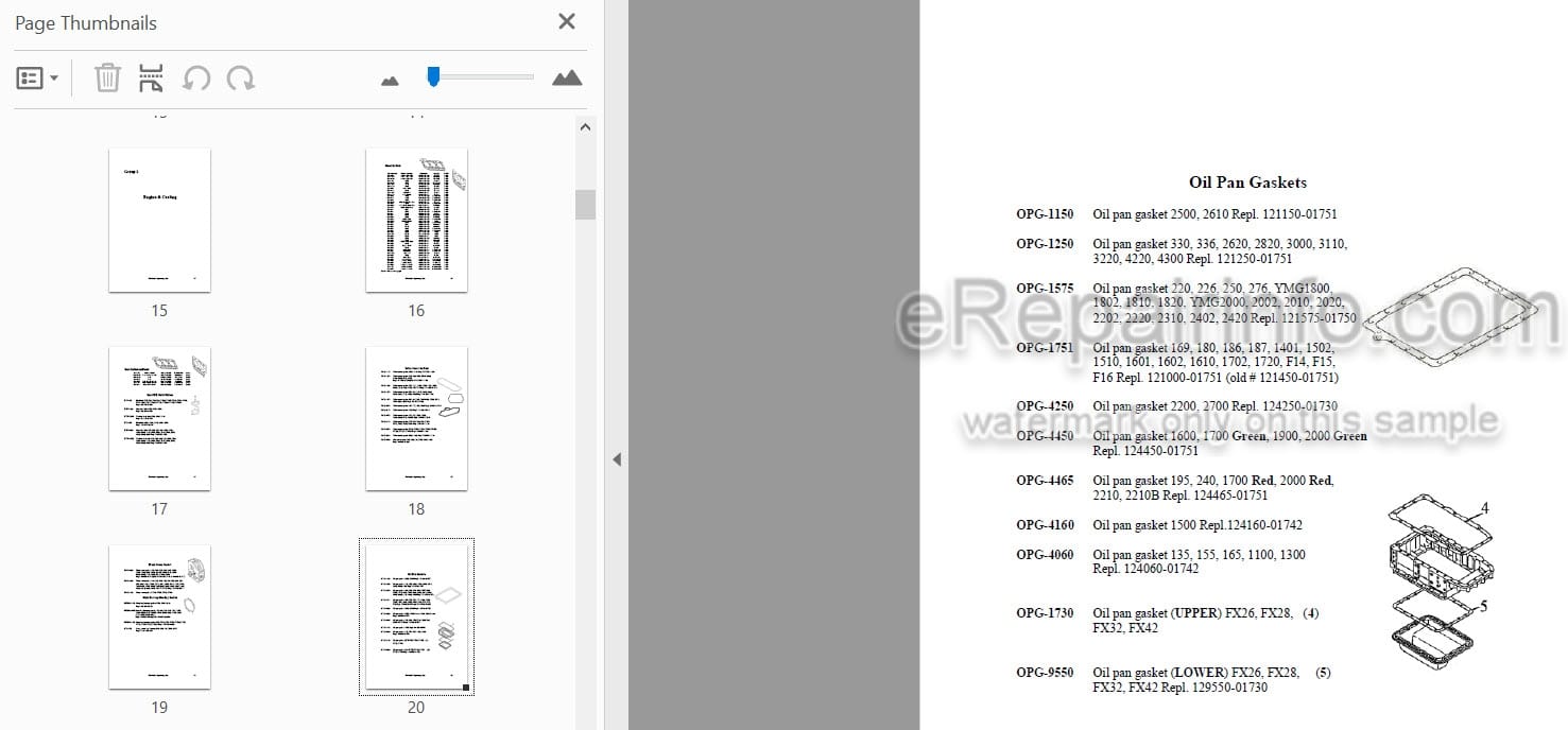 Photo 3 - Yanmar Fredricks Equipment Parts Catalog Components