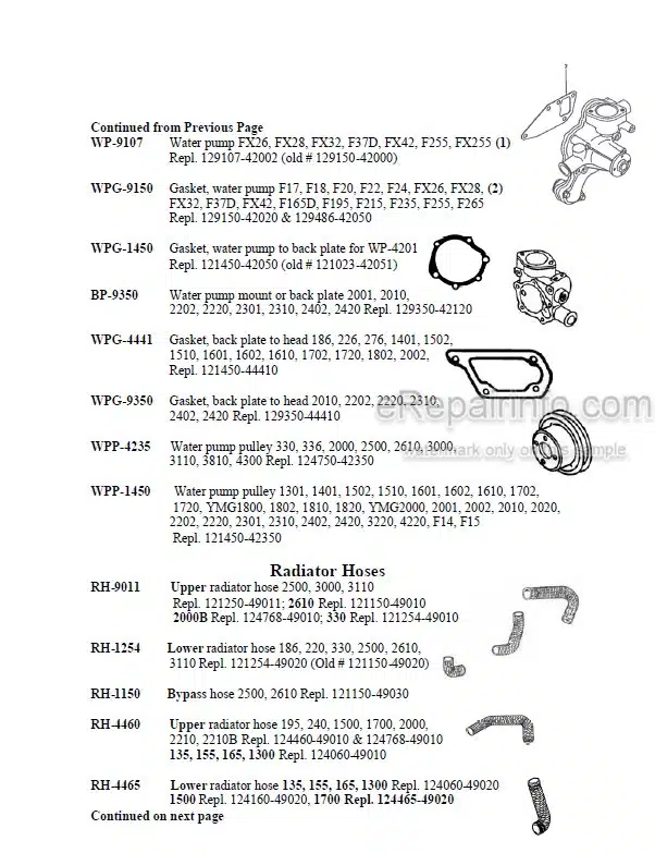 Photo 6 - Yanmar Eagle USATS 4TNV98T-NDI Tier II III Parts And Service Manual Vehicle And Yanmar Engine