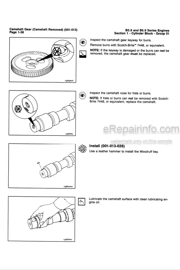 Photo 7 - Cummins B3.9 B5.9 Series Troubleshooting And Repair Manual Engine 3666087