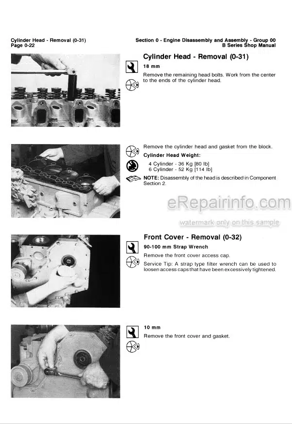 Photo 6 - Cummins B Series 4B3.9 To 6BTA5.9 Shop Manual Engine 3666017-00