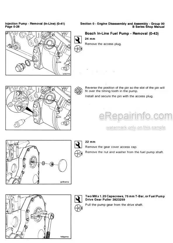 Photo 2 - Cummins B Series 4B3.9 To 6BTA5.9 Shop Manual Engine 3666017-00