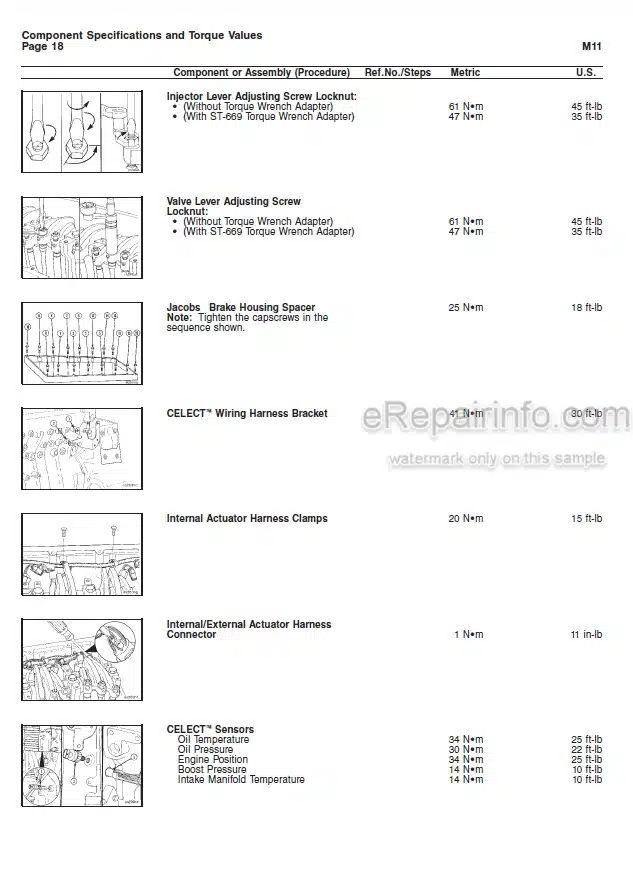 Photo 8 - Cummins M11 Series Specification Manual Engine 3666076