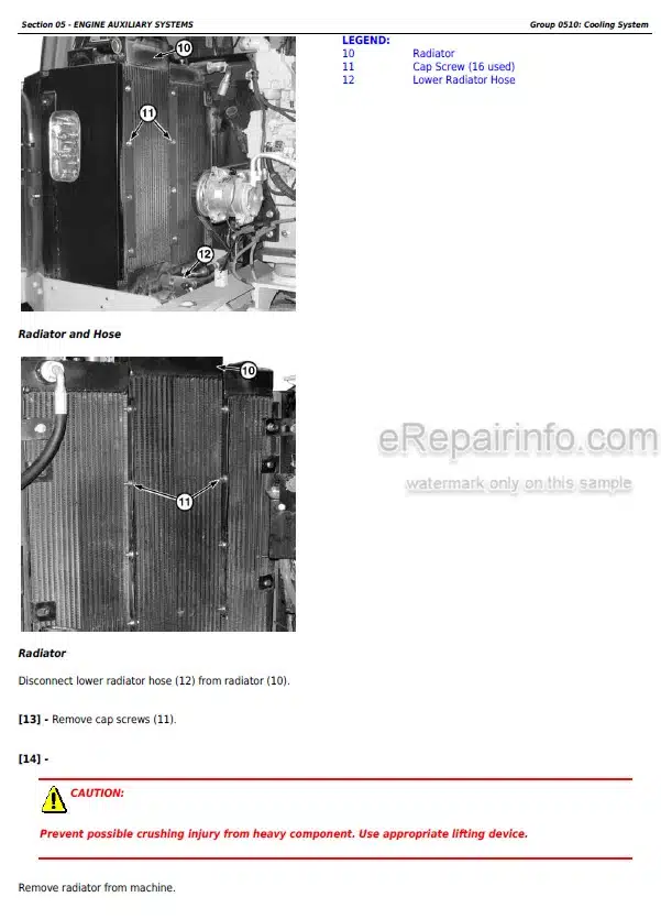 Photo 7 - John Deere 120D Repair Technical Manual Excavator TM10737