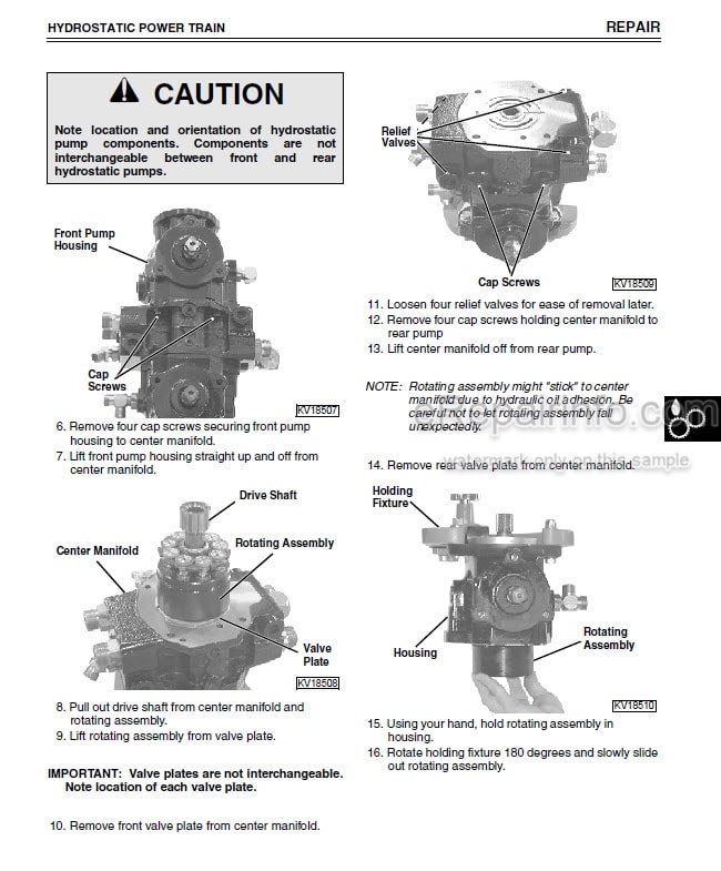 Photo 9 - John Deere 240 250 Technical Manual Skid Steer TM1747